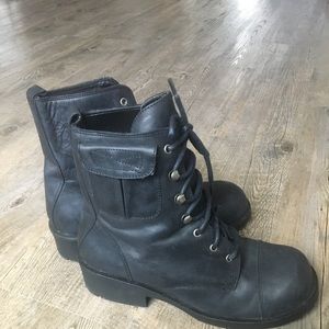 Black Zodiac Combat Boots